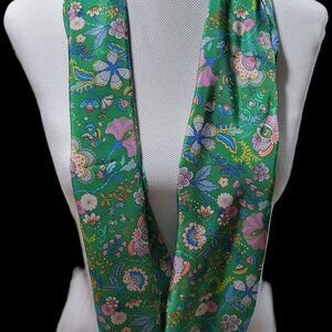 Infinity Silk Scarf~Liberty of London 100% silk~Fiffon Mair ~Satin Charmuese.